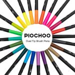 Dual Brush Marker Pens for Coloring,24 Colored Markers,Fine Point and Brush Tip Art Markers for Kids Adult Coloring Books Bullet Journals Planners,Note Taking Coloring Writing - Image 8